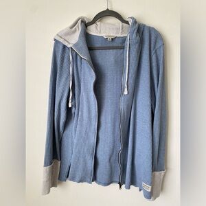 Frye And Co. Waffle Knit Lightweight Full Zip Jacket Size XL